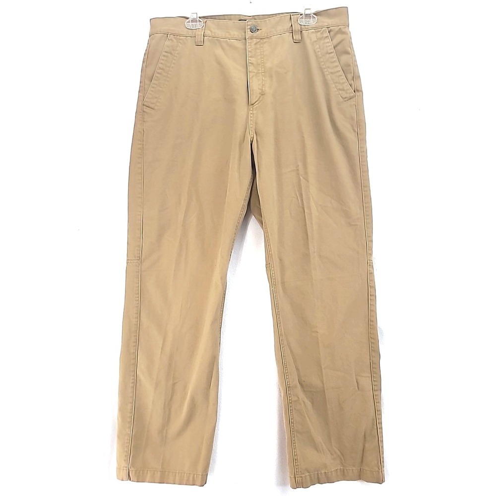 Royal Robbins Mens Chino pants Flat Front 38x32 Khaki